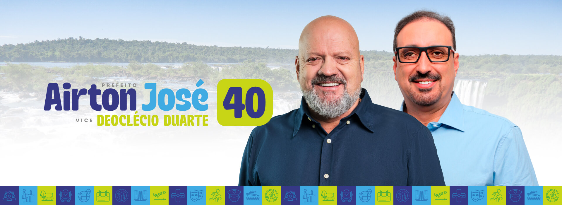 Vote 40, Airton José prefeito e Deoclécio Duarte vice